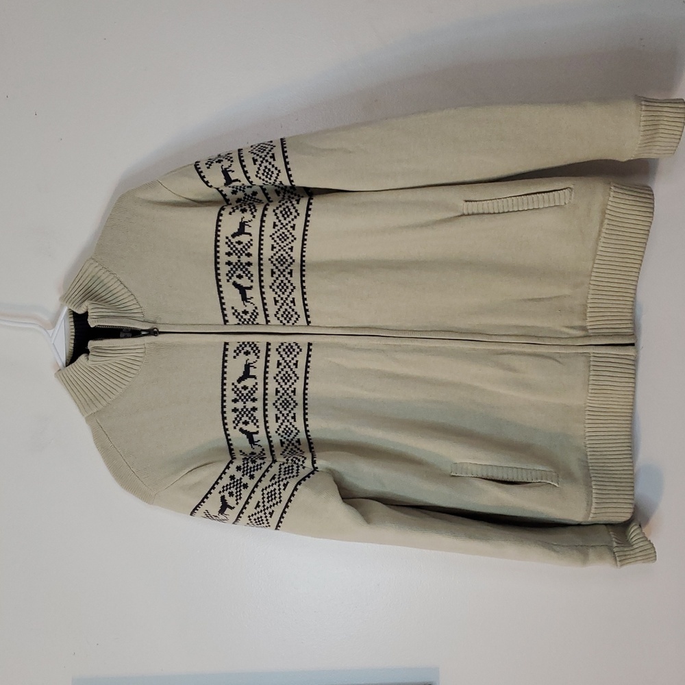 Southern Proper Farm Fairisle Full Zip Lined Sweater Jacket Size XL Preppy Mens - Picture 4 of 15